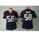 nike women nfl jerseys houston texans #58 reed blue[nike limited]