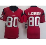 nike women nfl jerseys houston texans #80 a.johnson red[nike]