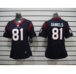 nike women nfl jerseys houston texans #81 daniels blue[nike]