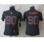 nike women nfl jerseys houston texans #90 clowney black[nike impact limited][clowney]