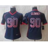 nike women nfl jerseys houston texans #90 clowney blue[Elite drift fashion][clowney]
