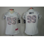 nike women nfl jerseys houston texans #99 watt field flirt fashion white[zebra]