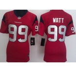 nike women nfl jerseys houston texans #99 watt red[nike]