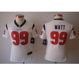 nike women nfl jerseys houston texans #99 watt white[nike limited]