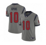 Youth Houston Texans #10 DeAndre Hopkins Limited Gray Inverted Legend Football Jersey