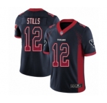 Youth Houston Texans #12 Kenny Stills Limited Navy Blue Rush Drift Fashion Football Jersey