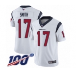 Youth Houston Texans #17 Vyncint Smith White Vapor Untouchable Limited Player 100th Season Football Jersey