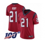Youth Houston Texans #21 Bradley Roby Red Alternate Vapor Untouchable Limited Player 100th Season Football Jersey