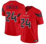 Youth Houston Texans #24 Derek Stingley Jr. Red 2024 Alternate F.U.S.E Vapor Football Stitched Jersey