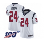 Youth Houston Texans #24 Johnathan Joseph White Vapor Untouchable Limited Player 100th Season Football Jersey