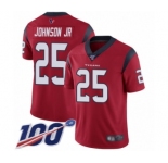 Youth Houston Texans #25 Duke Johnson Jr Red Alternate Vapor Untouchable Limited Player 100th Season Football Jersey