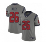 Youth Houston Texans #26 Lamar Miller Limited Gray Inverted Legend Football Jersey