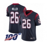 Youth Houston Texans #26 Lamar Miller Navy Blue Team Color Vapor Untouchable Limited Player 100th Season Football Jersey