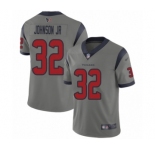 Youth Houston Texans #32 Lonnie Johnson Limited Gray Inverted Legend Football Jersey