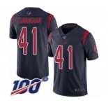 Youth Houston Texans #41 Zach Cunningham Limited Navy Blue Rush Vapor Untouchable 100th Season Football Jersey