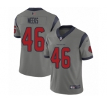 Youth Houston Texans #46 Jon Weeks Limited Gray Inverted Legend Football Jersey