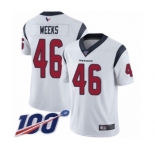 Youth Houston Texans #46 Jon Weeks White Vapor Untouchable Limited Player 100th Season Football Jersey