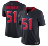 Youth Houston Texans #51 Will Anderson Jr. Navy 2024 2nd Alternate F.U.S.E Vapor Football Stitched Jersey