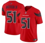 Youth Houston Texans #51 Will Anderson Jr. Red 2024 Alternate F.U.S.E Vapor Football Stitched Jersey