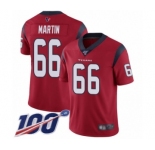 Youth Houston Texans #66 Nick Martin Red Alternate Vapor Untouchable Limited Player 100th Season Football Jersey