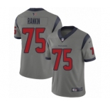 Youth Houston Texans #75 Martinas Rankin Limited Gray Inverted Legend Football Jersey