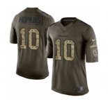 Youth Nike Houston Texans #10 DeAndre Hopkins Limited Green Salute to Service NFL Jersey