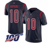 Youth Nike Houston Texans #10 DeAndre Hopkins Limited Navy Blue Rush Vapor Untouchable 100th Season NFL Jersey