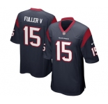 Youth Nike Houston Texans #15 Will Fuller Game Navy Blue Team Color NFL Jersey[Fuller V]