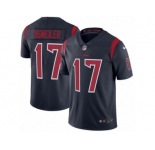 Youth Nike Houston Texans #17 Brock Osweiler Limited Navy Blue Rush NFL Jersey