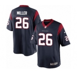 Youth Nike Houston Texans #26 Lamar Miller Navy Blue Team Color NFL Jersey