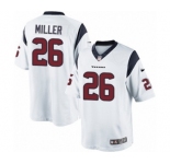 Youth Nike Houston Texans #26 Lamar Miller White NFL Jersey