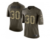Youth Nike Houston Texans #30 Kevin Johnson Green Salute to Service Jerseys