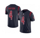 Youth Nike Houston Texans #4 Deshaun Watson Limited Navy Blue Rush NFL Jersey