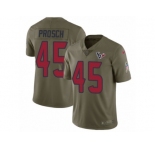 Youth Nike Houston Texans #45 Jay Prosch Limited Olive 2017 Salute to Service NFL Jersey
