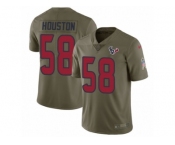 Youth Nike Houston Texans #58 Lamarr Houston Limited Olive 2017 Salute to Service NFL Jersey