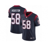 Youth Nike Houston Texans #58 Lamarr Houston Navy Blue Team Color Vapor Untouchable Limited Player NFL Jersey
