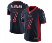 Youth Nike Houston Texans #7 Ka'imi Fairbairn Limited Navy Blue Rush Drift Fashion NFL Jersey