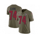 Youth Nike Houston Texans #74 Chris Clark Limited Olive 2017 Salute to Service NFL Jersey
