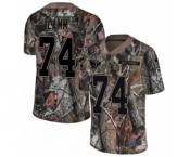 Youth Nike Houston Texans #74 Kendall Lamm Limited Camo Rush Realtree NFL Jersey