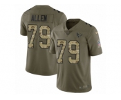Youth Nike Houston Texans #79 Jeff Allen Limited Olive Camo 2017 Salute to Service NFL Jersey