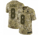Youth Nike Houston Texans #8 Trevor Daniel Limited Camo 2018 Salute to Service NFL Jersey