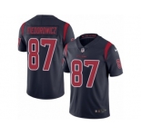 Youth Nike Houston Texans #87 C.J. Fiedorowicz Limited Navy Blue Rush NFL Jersey