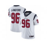 Youth Nike Houston Texans #96 Kendall Langford White Vapor Untouchable Limited Player NFL Jersey