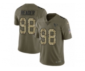 Youth Nike Houston Texans #98 D.J. Reader Limited Olive Camo 2017 Salute to Service NFL Jersey