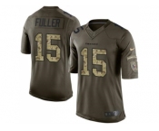 Youth Nike Texans #15 Will Fuller Green Stitched NFL Limited Salute to Service Jersey