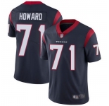 Youth Texans #71 Tytus Howard Blue Stitched Football Vapor Untouchable Limited Jersey