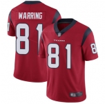 Youth Texans #81 Kahale Warring Red Alternate Stitched Football Vapor Untouchable Limited Jersey