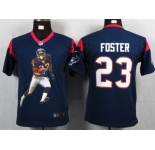 nike youth nfl jerseys houston texans #23 foster blue[portrait fashion]