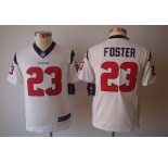 nike youth nfl jerseys houston texans #23 foster white[nike limited]