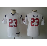 nike youth nfl jerseys houston texans #23 foster white[nike]